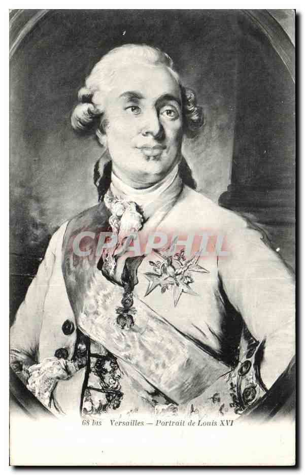 CPA Versailles Portrait de Louis XVI