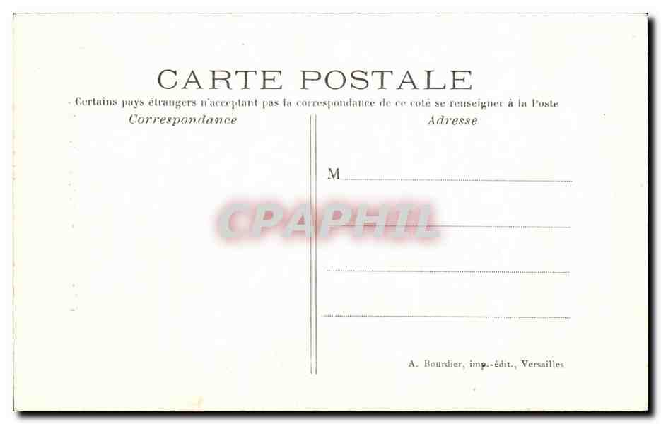 CPA Versailles Portrait de Louis XVI — Verso