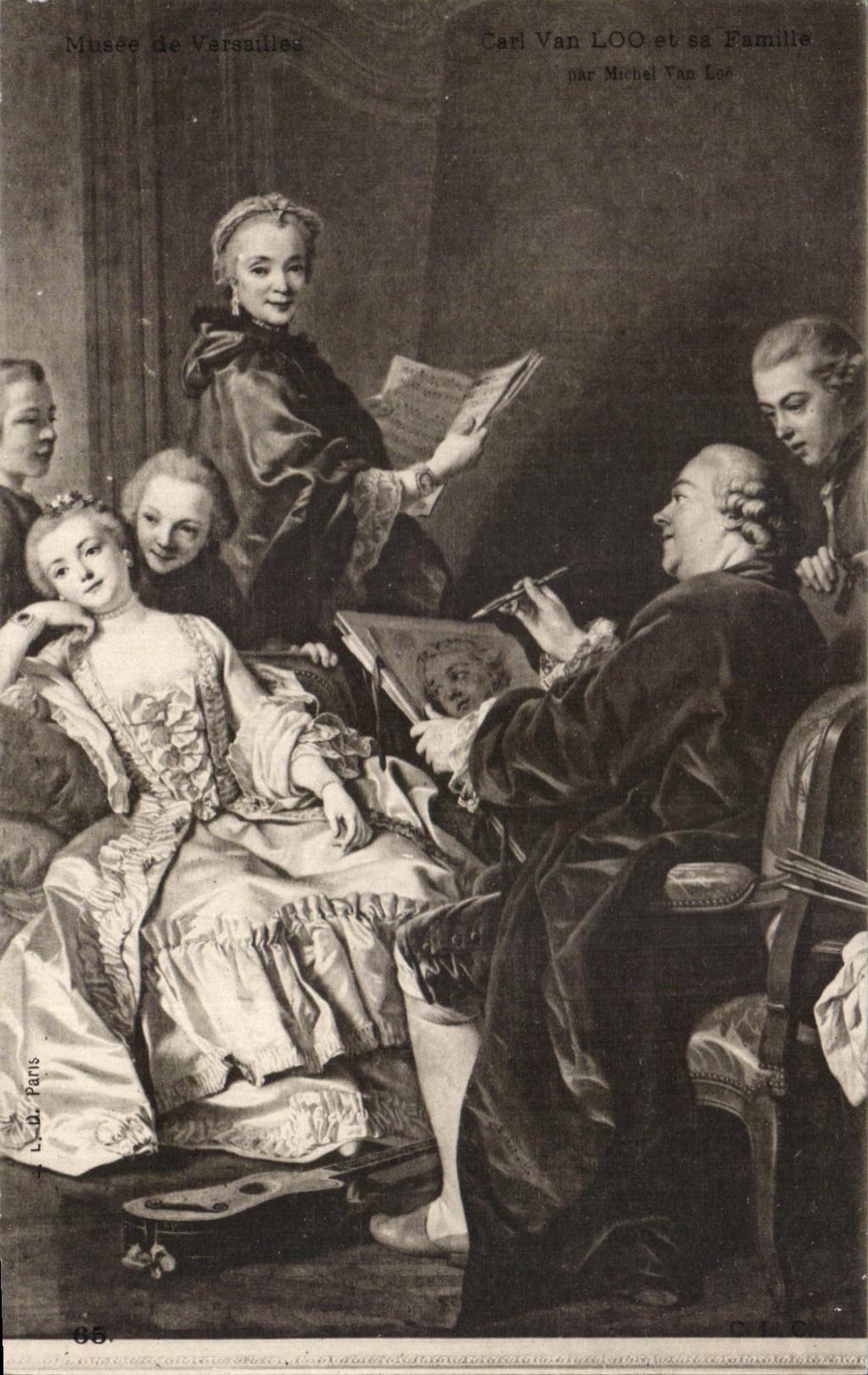 CPA Versailles Cal Van loo et sa famille Michel Van Loo