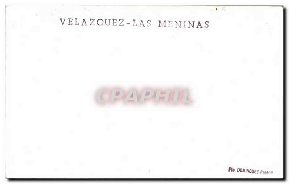 CPA Velasquez las Meninas — Rückseite