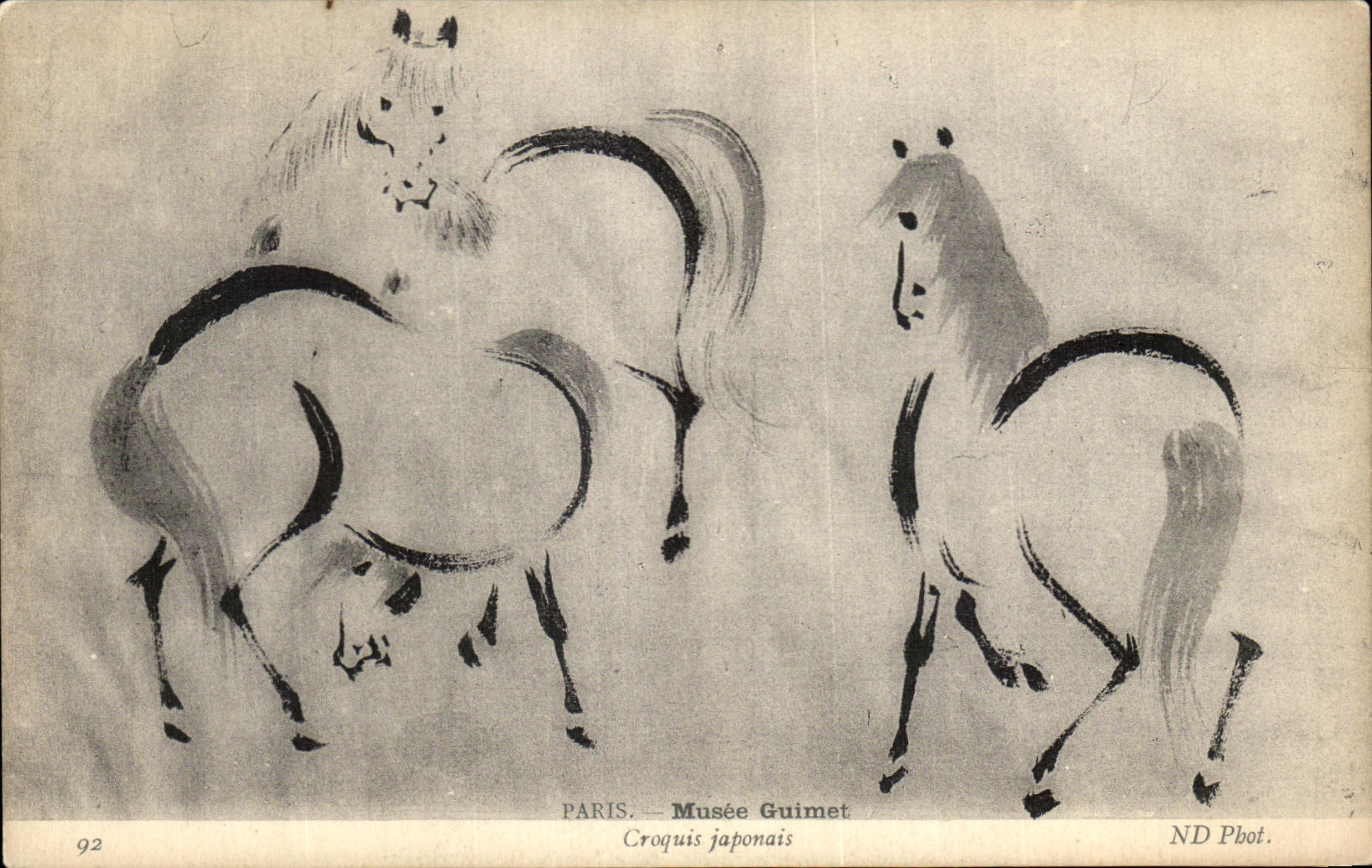 CPA Paris Musee Guimet Croquis japonais