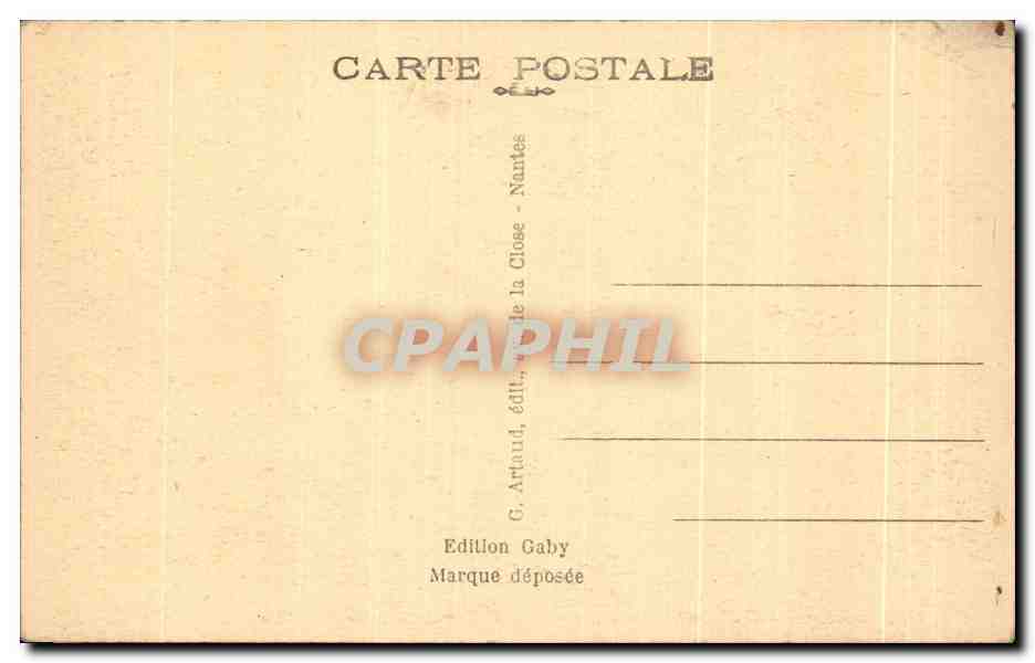 CPA Foret de Mervent Pierre Blanche La Passerelle — Verso
