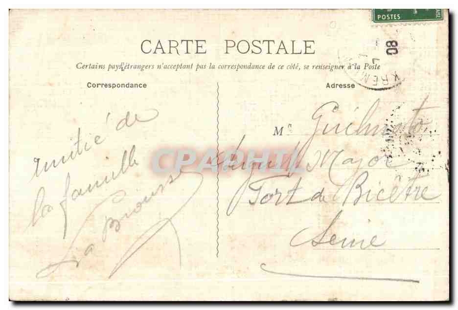 CPA Orleans Bas Reliefs de la statue de jeanne d'Arc — Verso