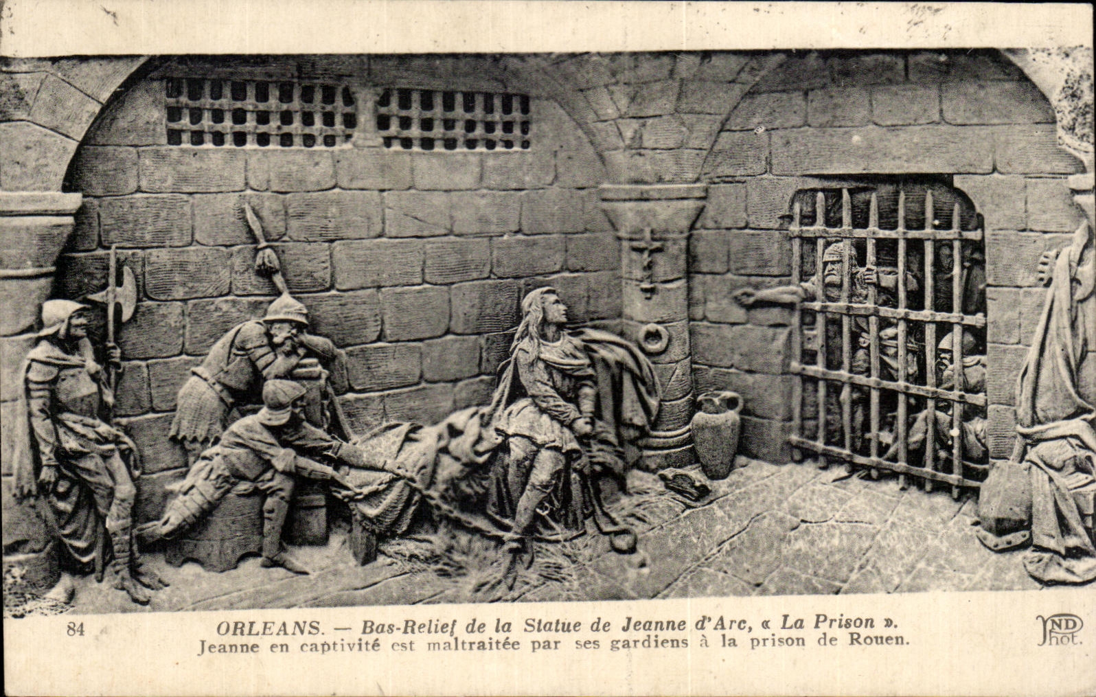 CPA Orleans Bes Retief de la Statue de Jeanne d'Arc La Prison Jeanne d'arc La prison 