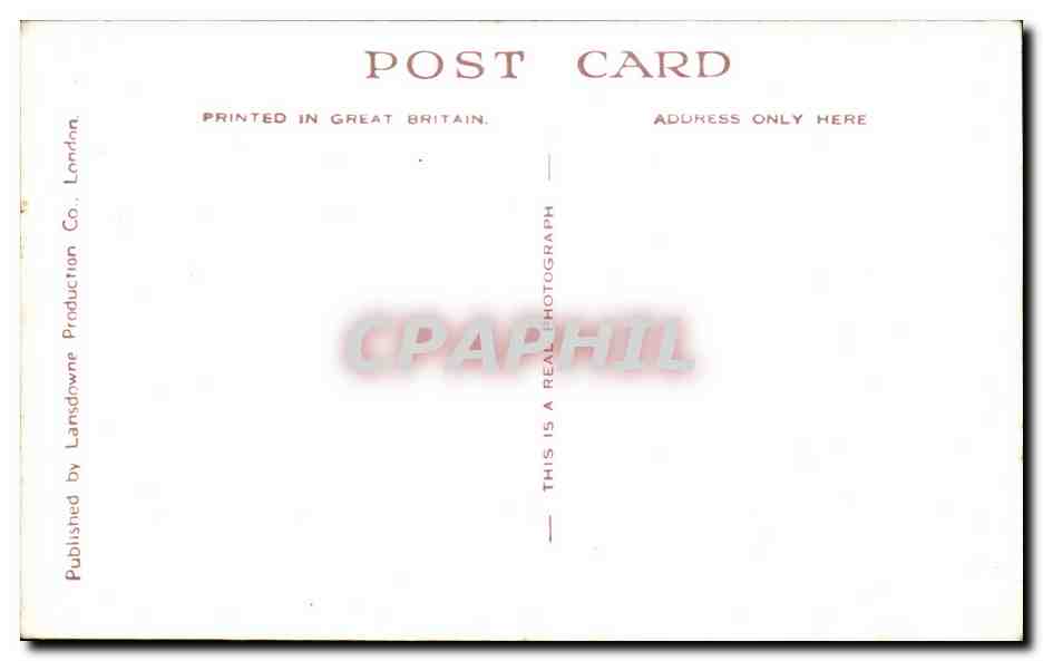 CPA The House of Parliament Westminster Bridge London — Rückseite