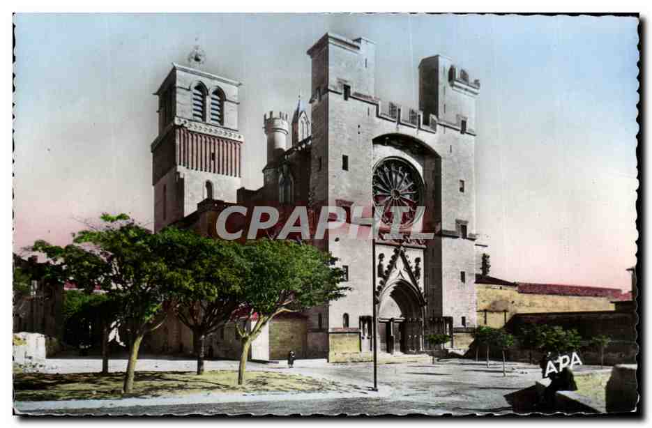 Cathédrale Saint-Nazaire — Béziers — Façade sur le Rempart — Éditeur APA