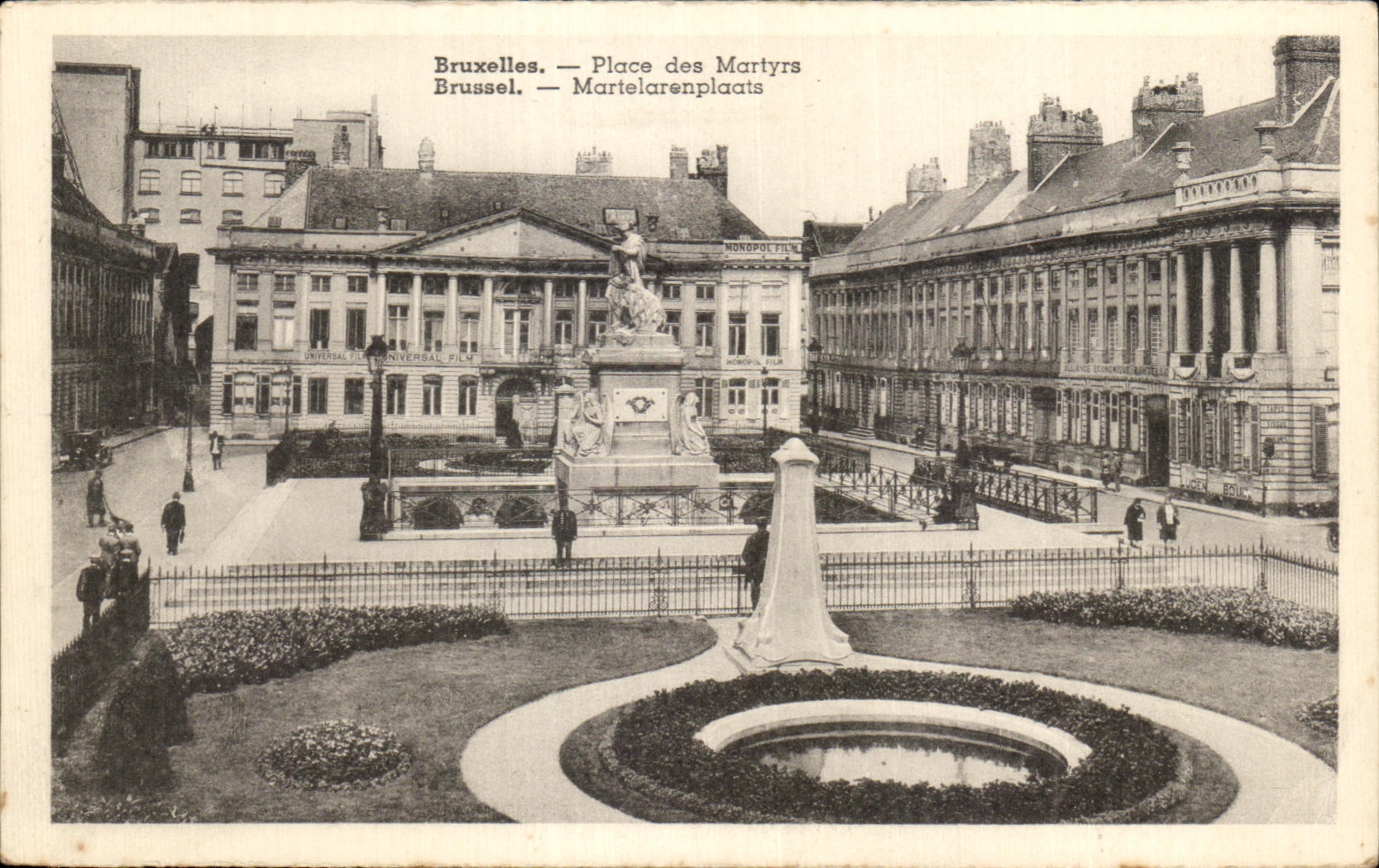 CPA Bruxelles Place des Martyrs Brussel Martelarenplaats