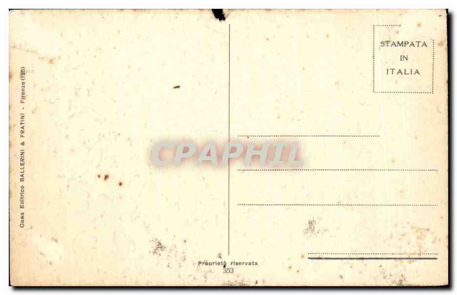 CPA Gondole a VEnise Fantaisie Eventail — Rückseite