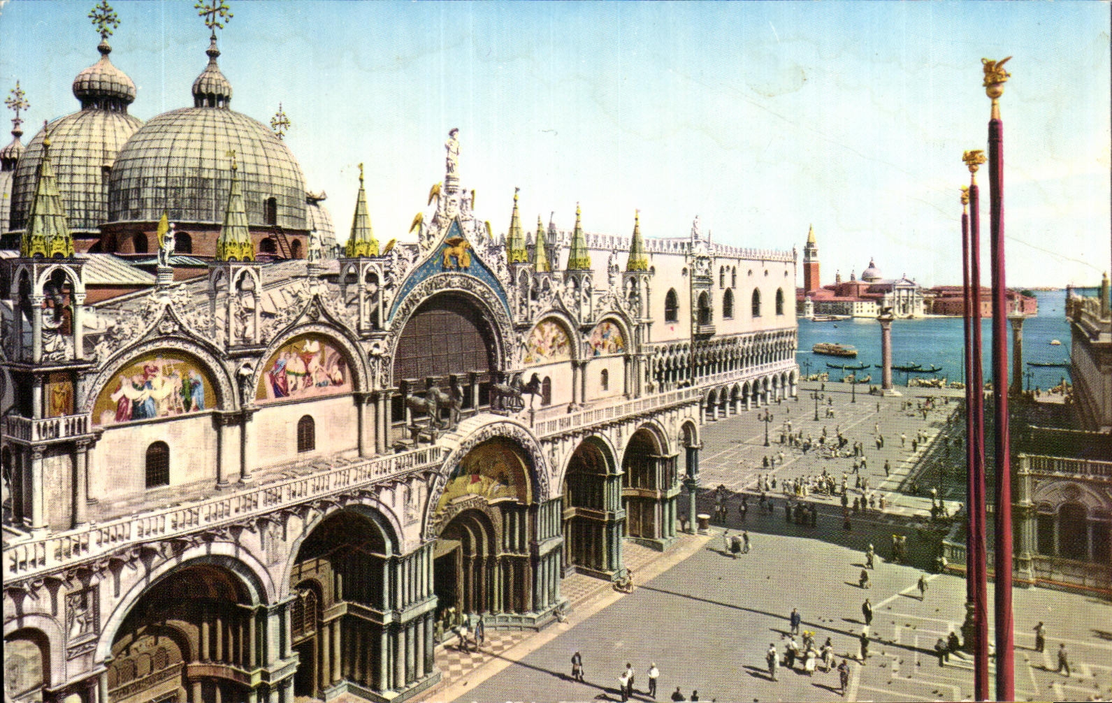 CPA Venezia Basilica di S Marco Palazzo Ducale Isola S Giorgio 