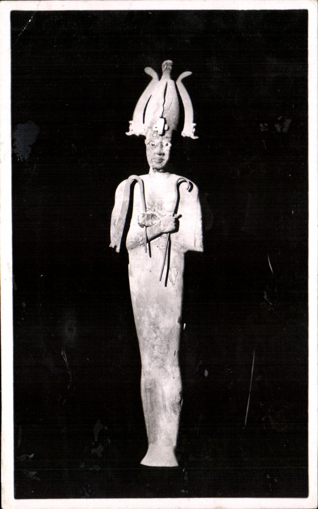 Dieu Osiris — Bois stucqué et peint — Époque Ptolemaïque — Éditions des Éditions Vinot