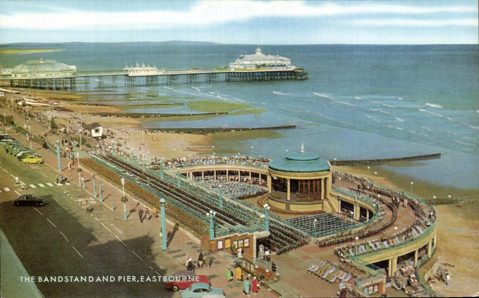 CPA The Bandstand And Pier Eastbourne