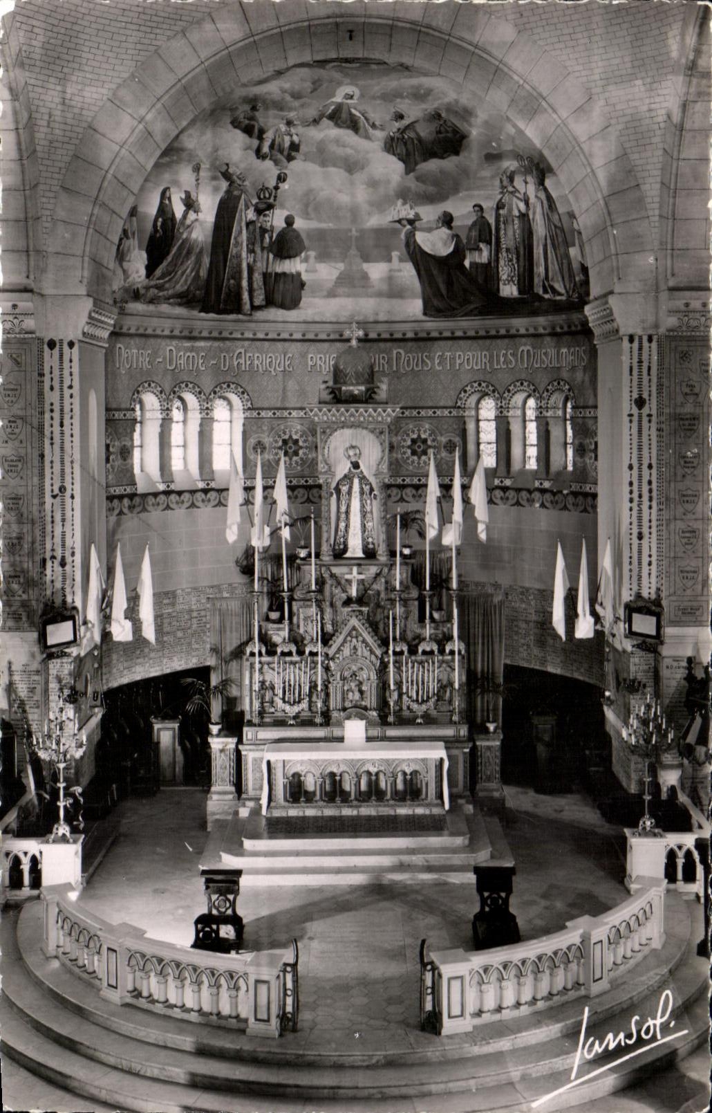 CPA Alger Notre Dame D'Afrique Interieur De la Basilique Le Choeur