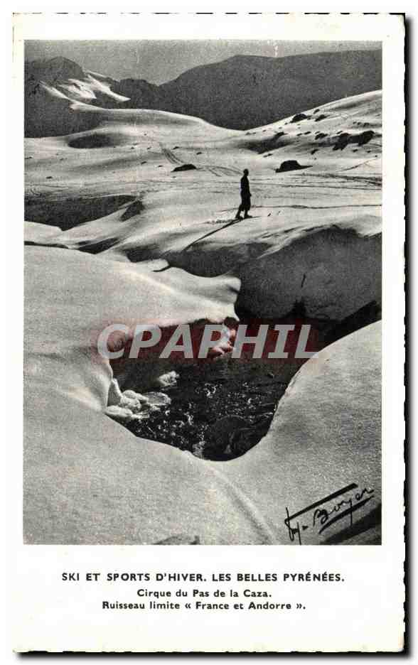 Cirque du Pas de la Caza — France et Andorre — Ski et Sports d'Hiver — Éditeur Burjan, n° non visible