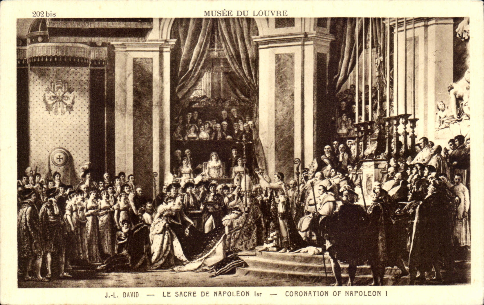 CPA J L David Le Sacre de Napoleon ler Coronation of Napoleon l