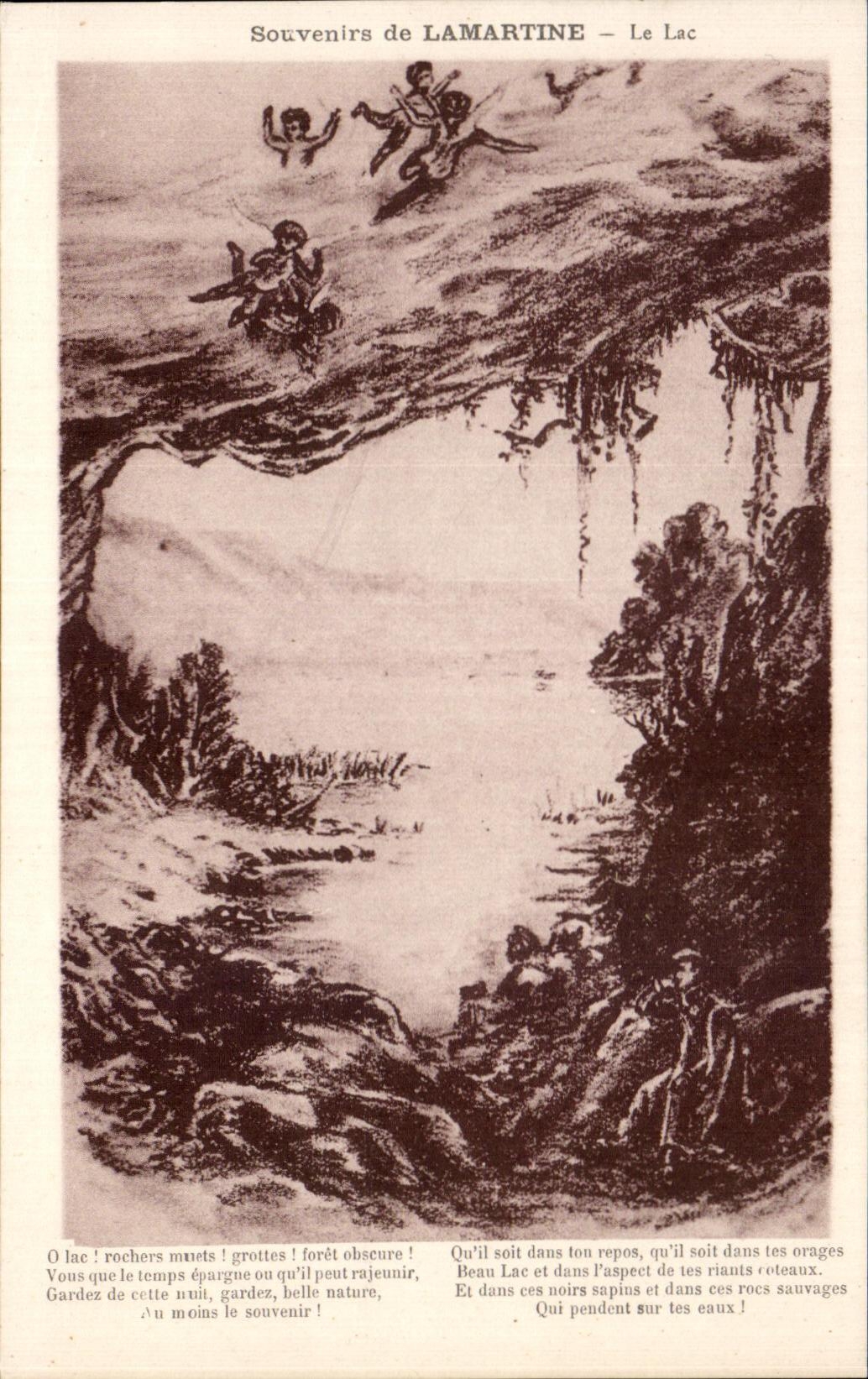 CPA Souvenirs de Lamartine Le Lac