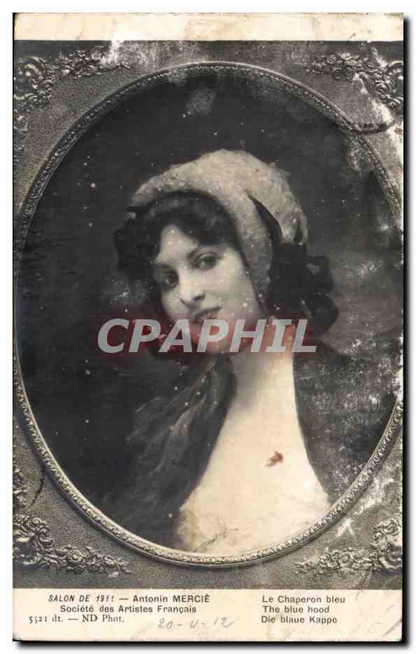 CPA Salon de Antonin Mercie Societe des Artistes Francais Le chaperon bleu
