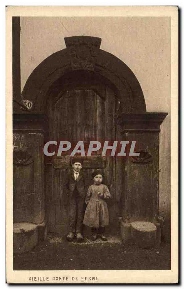 CPA Vieille Porte de Ferme Dornach Enfants