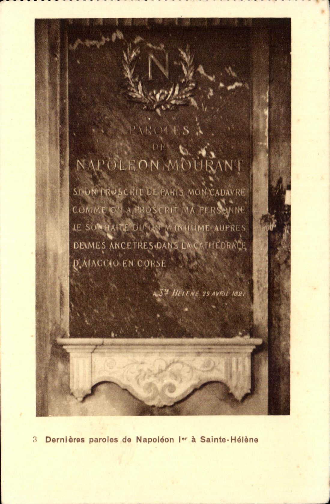 CPA Dernieres paroles de Napoleon l er a Sainte Helene