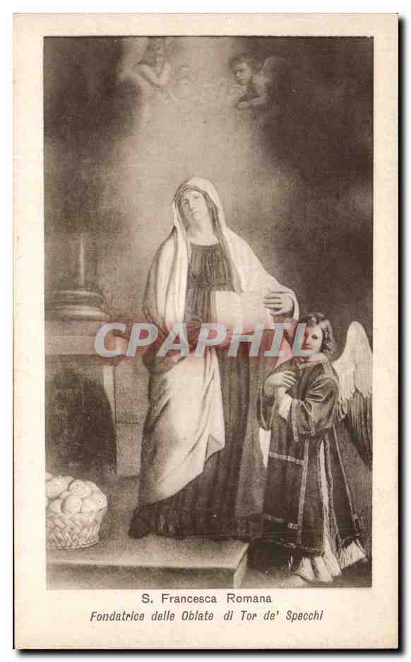 CPA S Francesca Romana Fondatrice delle Oblate dl Tor de Specchi