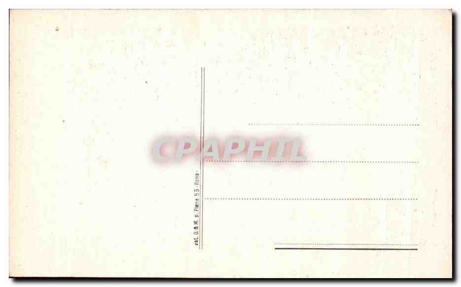 CPA S Francesca Romana Fondatrice delle Oblate dl Tor de Specchi — Verso
