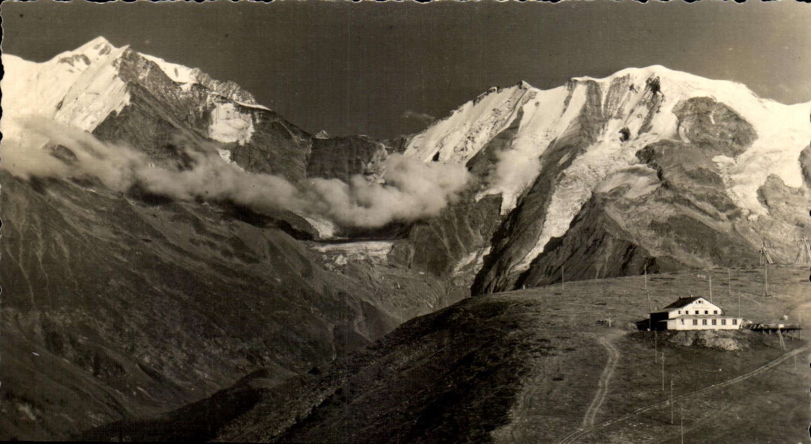 Châtelard — Vue du glacier du Mont-Blanc — Photo FUMEX, St-Gervais