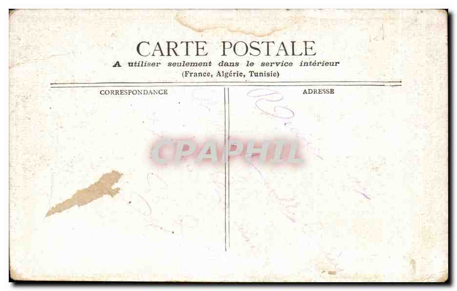CPA Fantaisie Homme noir en costume blanc  — Rückseite