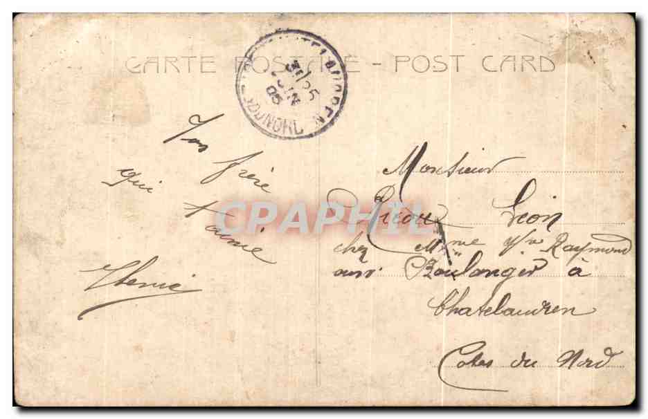 CPA Fantaisie Femme Mlle Roesler  — Rückseite
