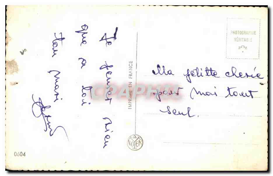 CPA Amour Fantaisie Couple Militaria  — Rückseite