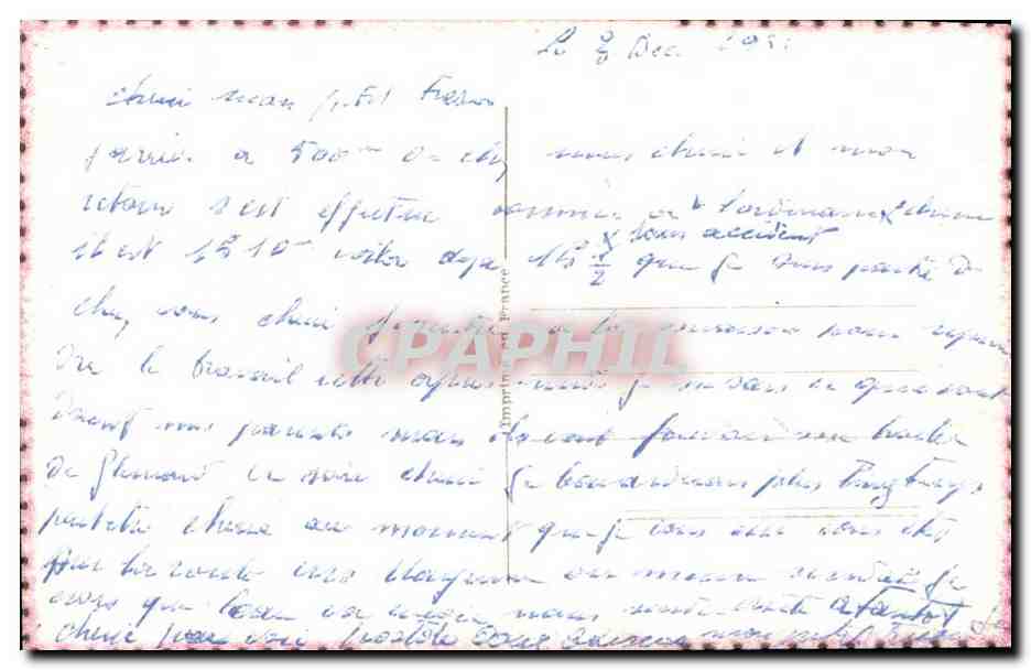 CPA Fantaisie Couple Femme Fer a cheval — Verso