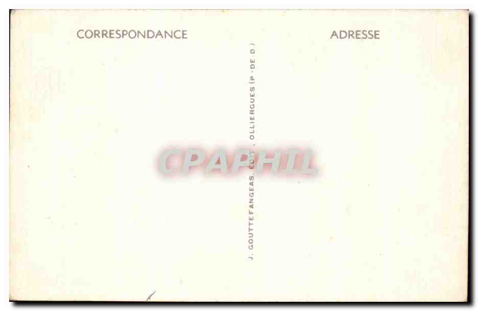 CPA Vichy Ancienne Abbaye des Celestins — Verso