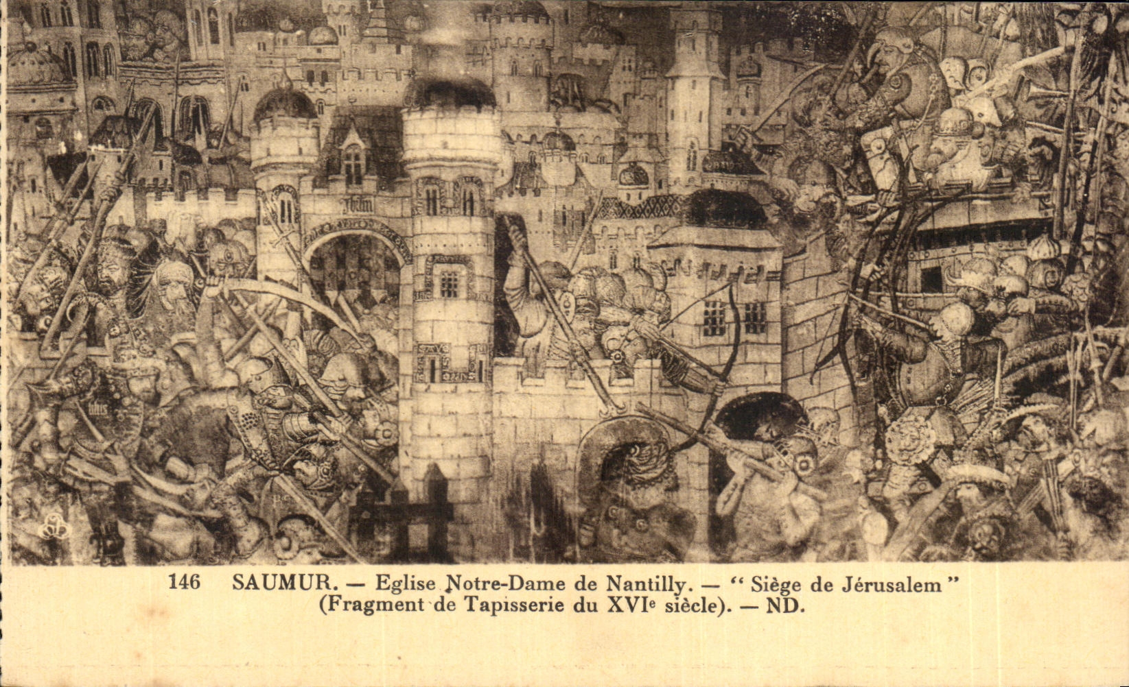 CPA Saumur Eglise Notre Dame de Nantilly Siege de Jerusalem 