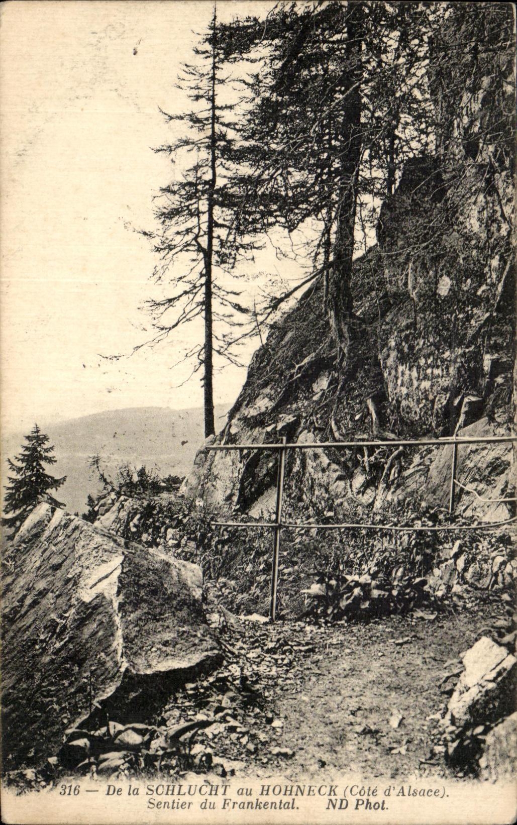 Sentier du Frankental — De la Schlucht au Hohneck (Côté d'Alsace) — ND Phot.