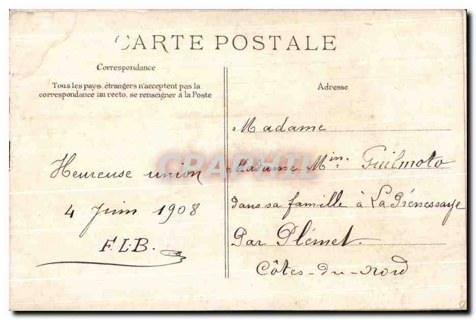 CPA Fantaisie Juillet Femme  — Verso