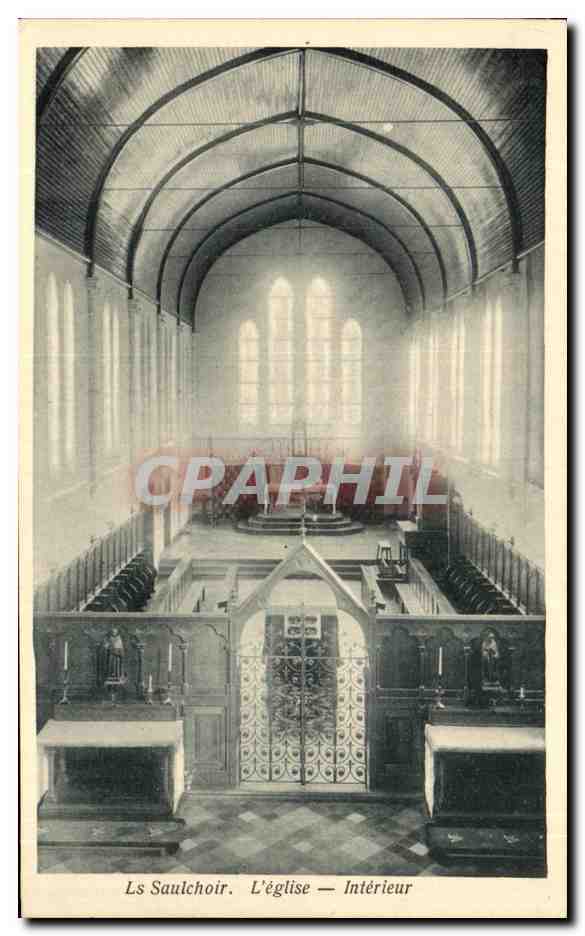 CPA Le Saulchoir L'eglise Interieur