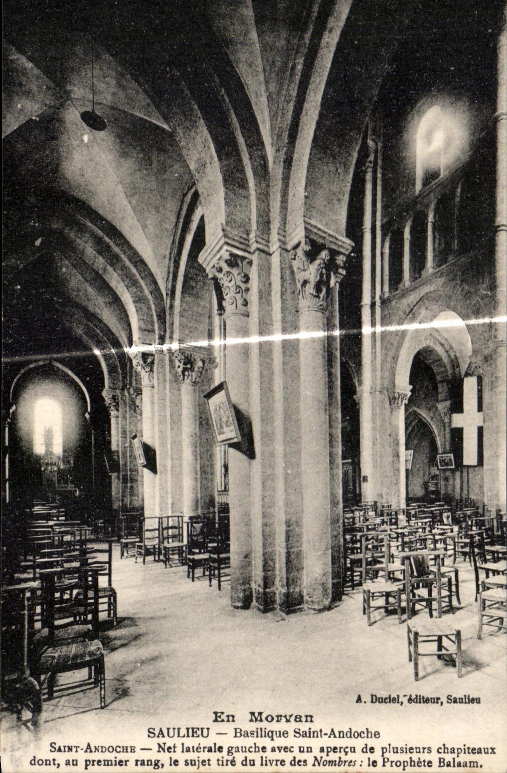 CPA En Morvan Saulieu Basilique Saint Andoche 