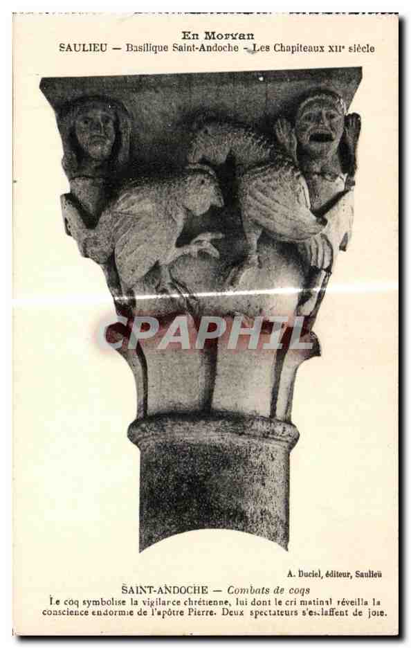 CPA En Morvan Saulieu Basilique Saint Andoche Les Chapiteaux 
