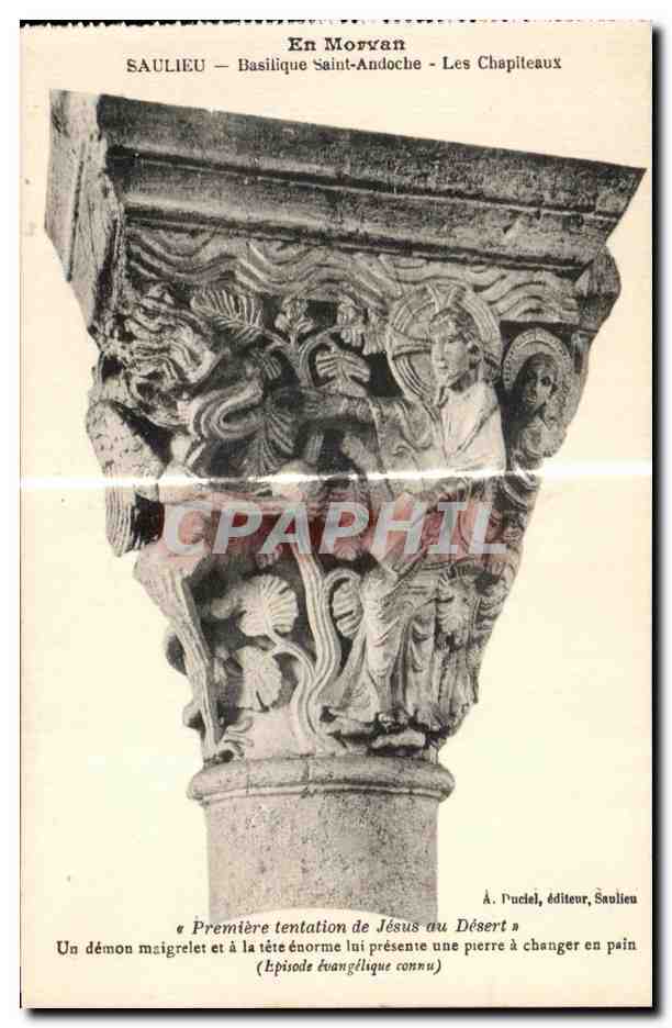 CPA En Morvan Sailieu Basilique Saint Andoche Les Chapiteaux