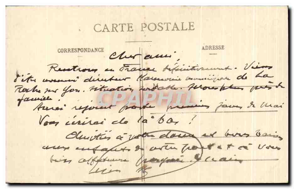 CPA Announa Pres Guelma Ancienne Tibilis — Rückseite