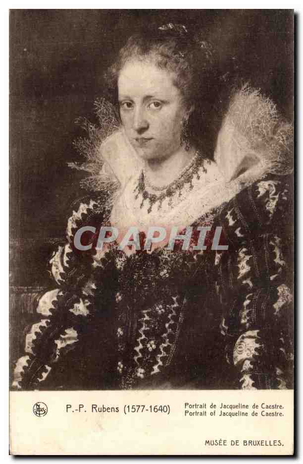 CPA Rubens Musee De Bruxelles Portrait de Jacqueline de Caestre
