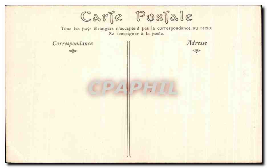 CPA Reynolds Master Hare Musee du Louvre Paris  — Verso