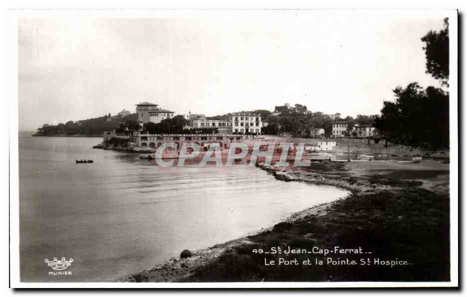 St Jean-Cap-Ferrat — Le Port et la Pointe St Hospice — Éditions Léon Voyer, Nice