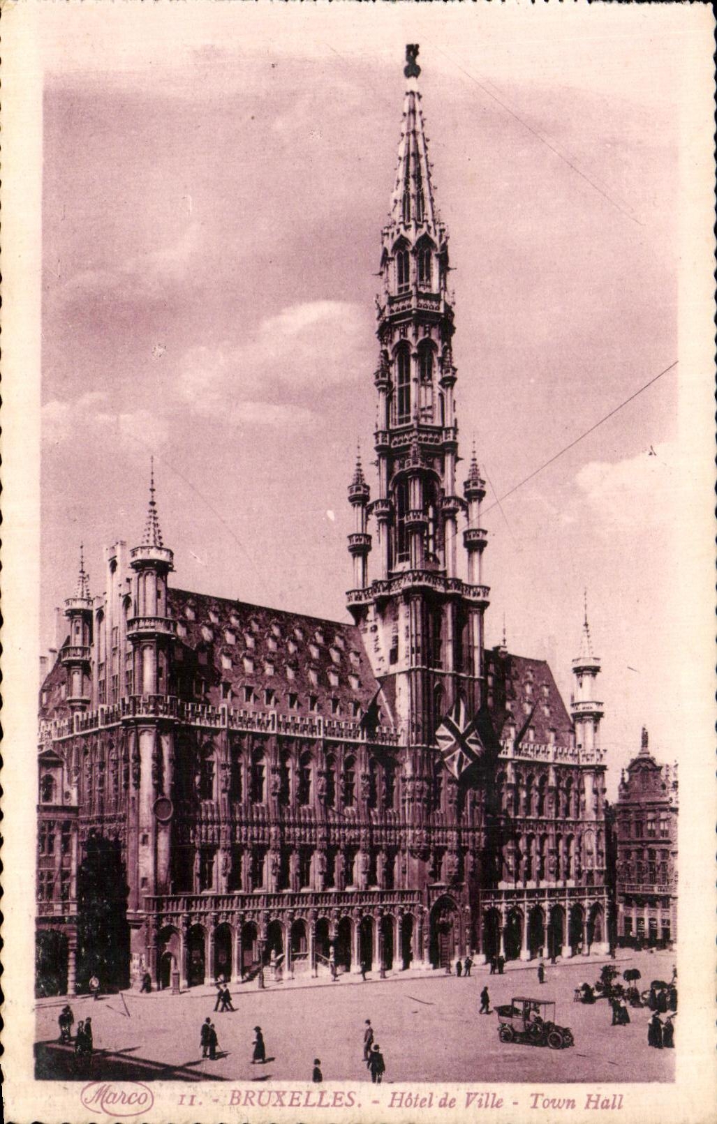 CPA Bruxelles Hotel de Ville Town Hall