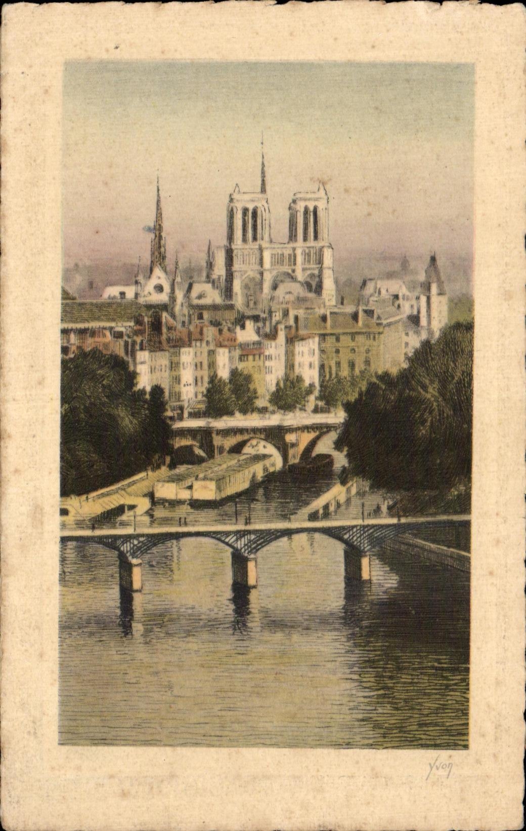 CPA Paris Notre Dame Seine 