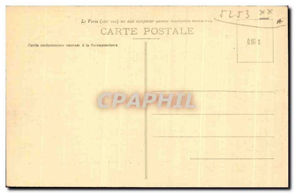 CPA Salon dore Cheminee Italienne don du pape pie Table a ourvarge et metier a tapisser de l'imperatrice Josephine  — Rückseite
