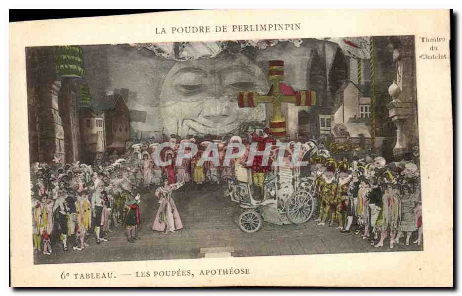 CPA La Poudre De Perlimpinpin Tableau Les Poupees Apotheose Theatre du Chatelet Paris
