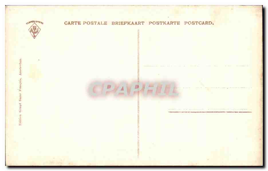 CPA Rembrandt Saskia Van Uylenburgh  — Verso
