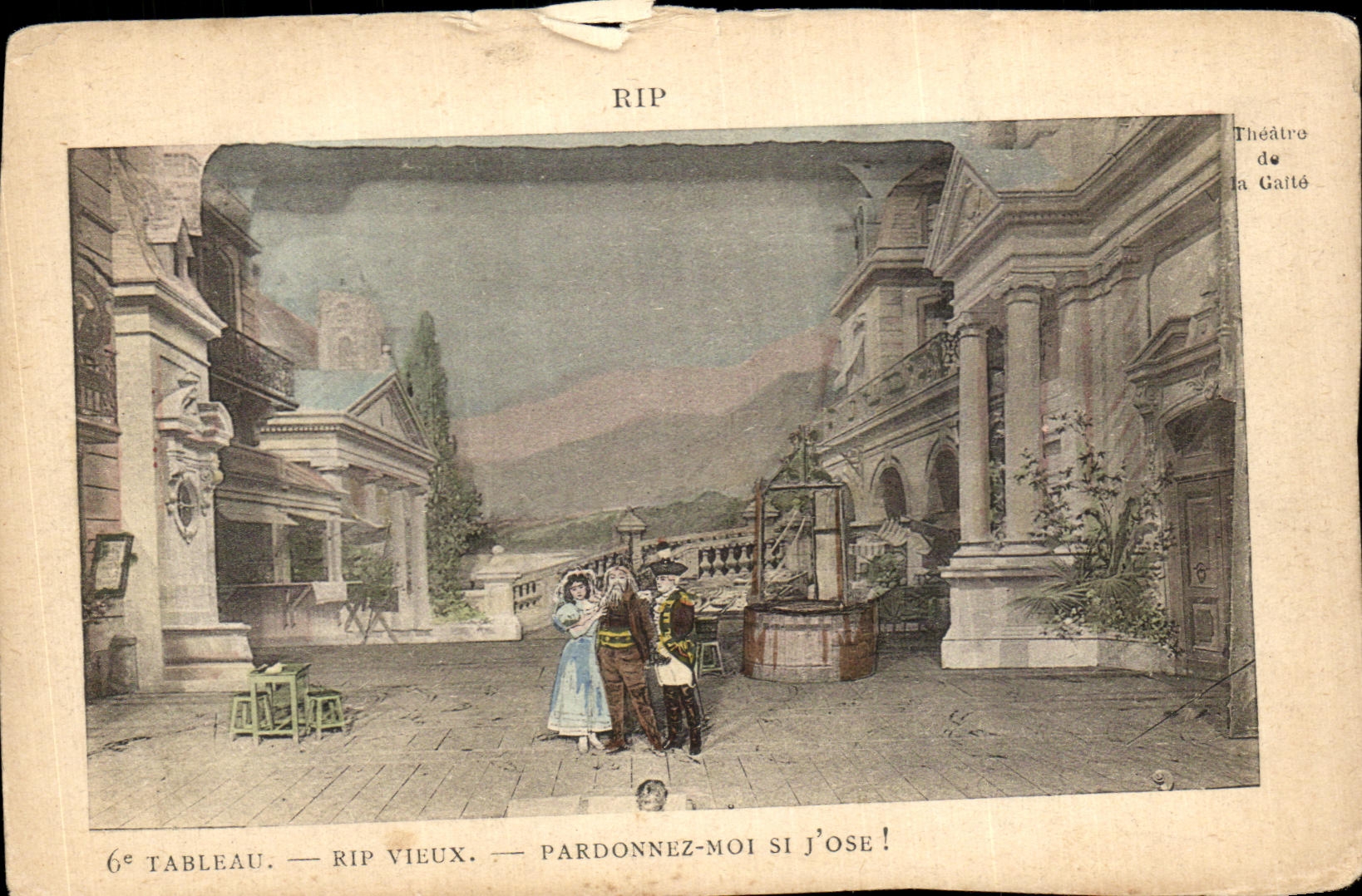 CPA Rip Tableau Rip vieux Pardonnez Moi Si J'ose Theatre de la Gaite paris