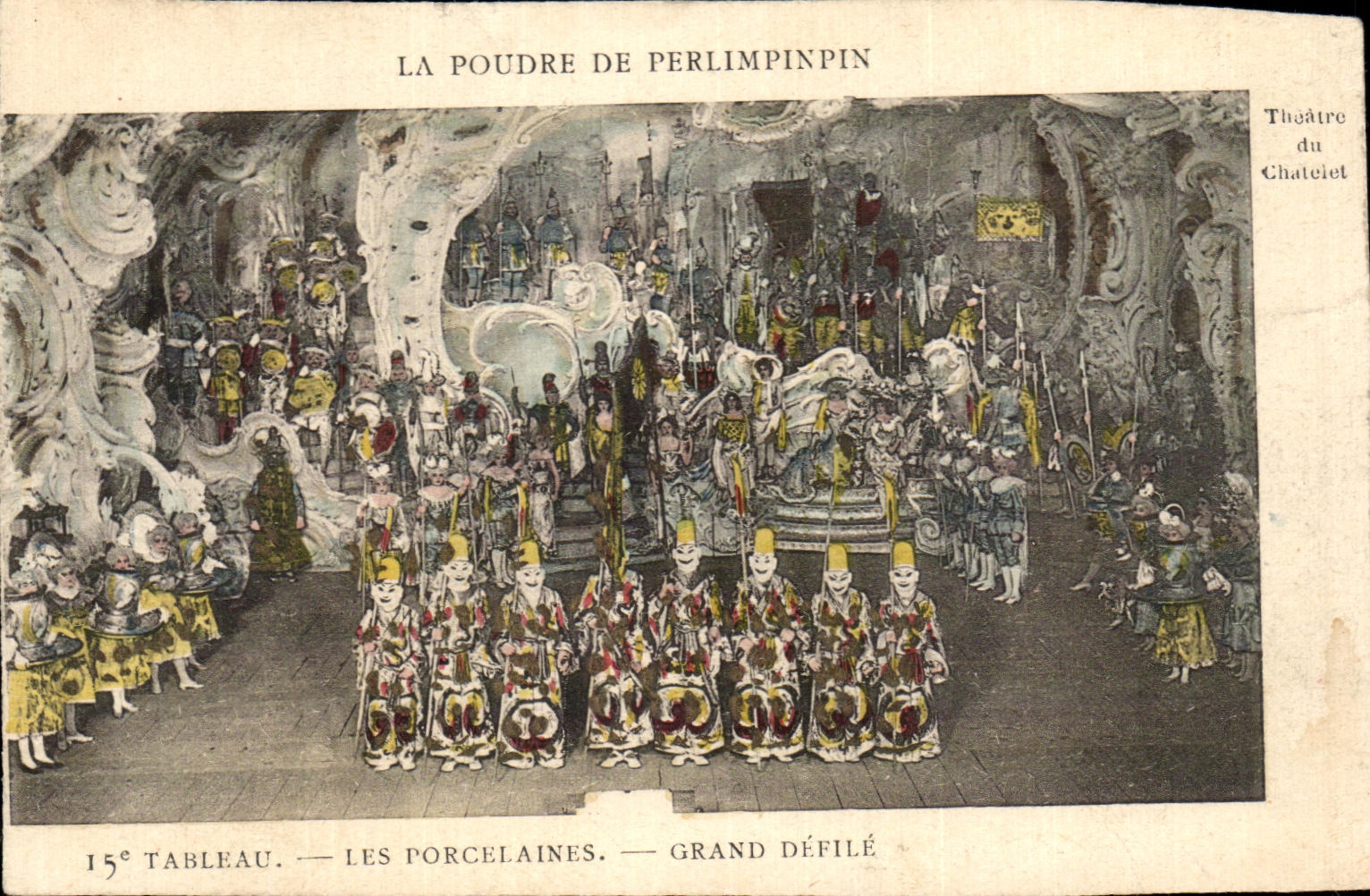 CPA La Poudre De Perlimpinpin Tableau Les Porcelaines Grand Defile theatre du Chatelet Paris