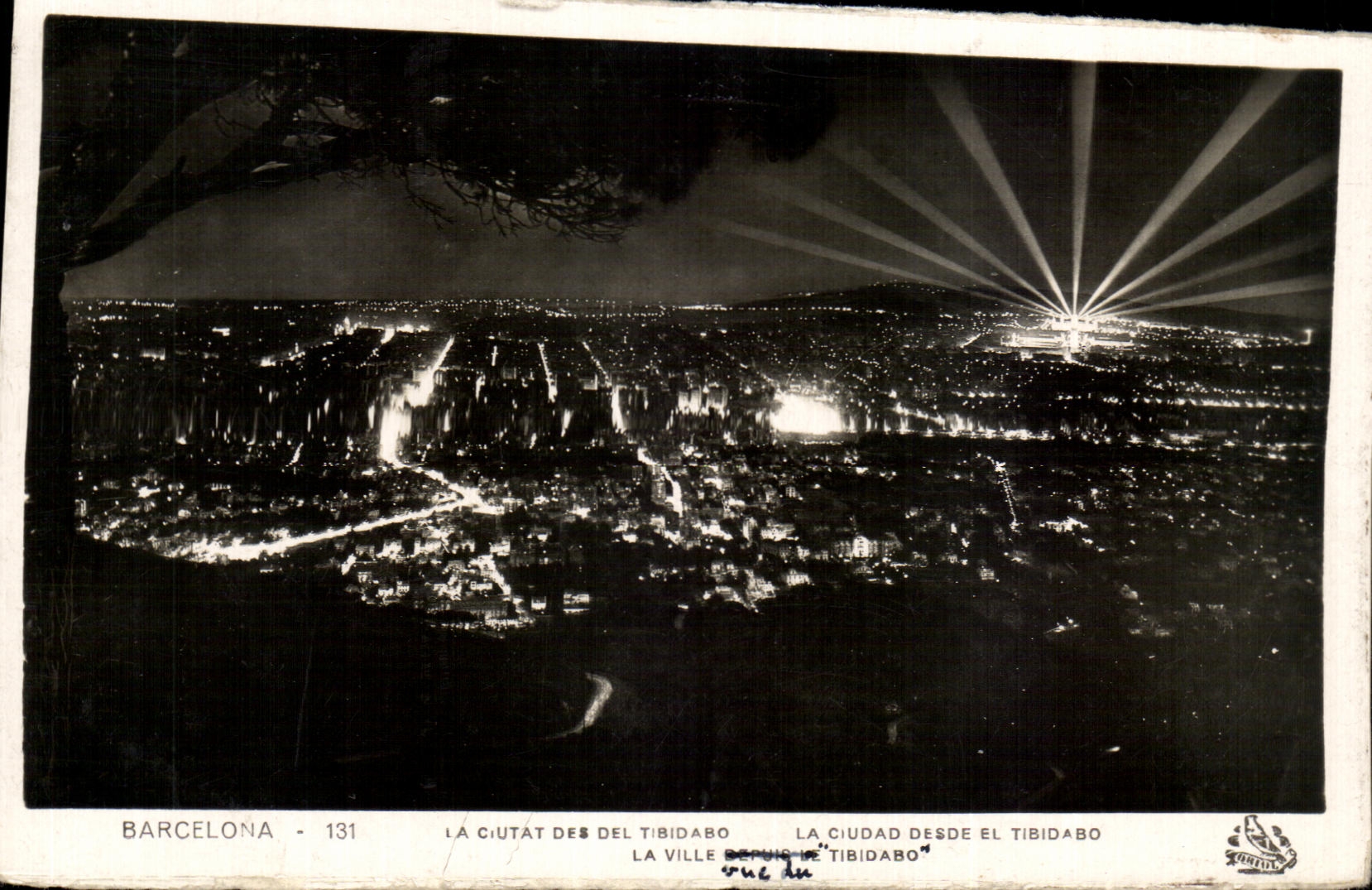 Barcelone - La ville vue du Tibidabo — éditeur 'La Cité' n°131