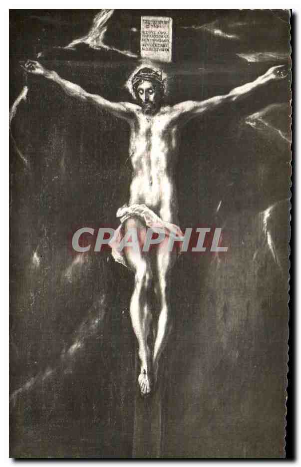 CPA Toledo Museo del Greco Cristo en la Cruz 